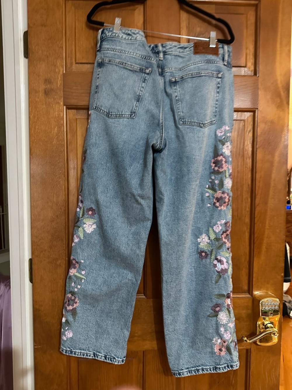 Lucky Brand Light Blue Embroidered Flare Jeans - Picture 5 of 8